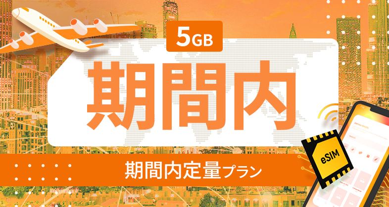 アメリカ・カナダ・メキシコ 5GB / 期間内